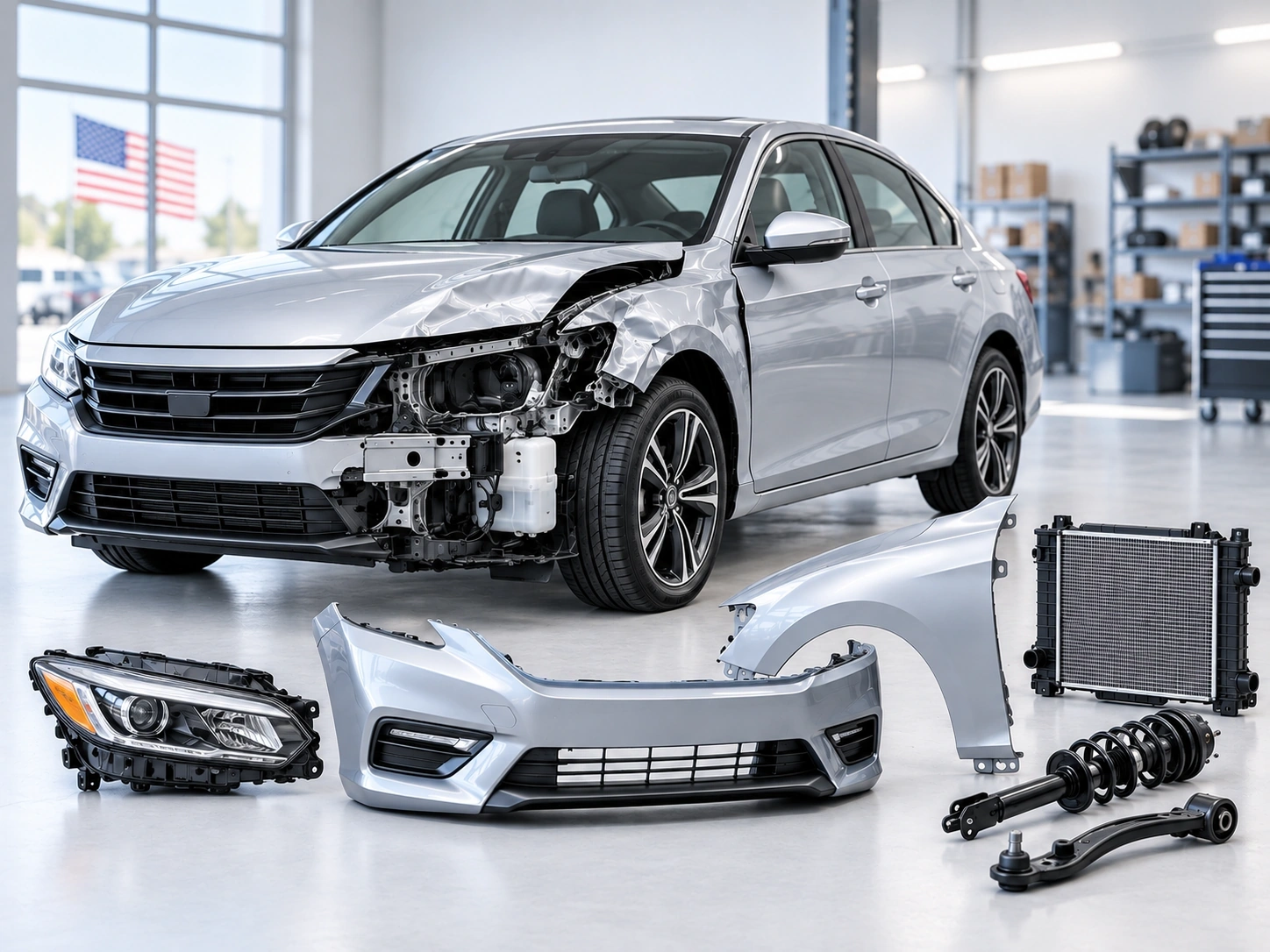 Автомобиль из США после ДТП — подбор запчастей CarZone
